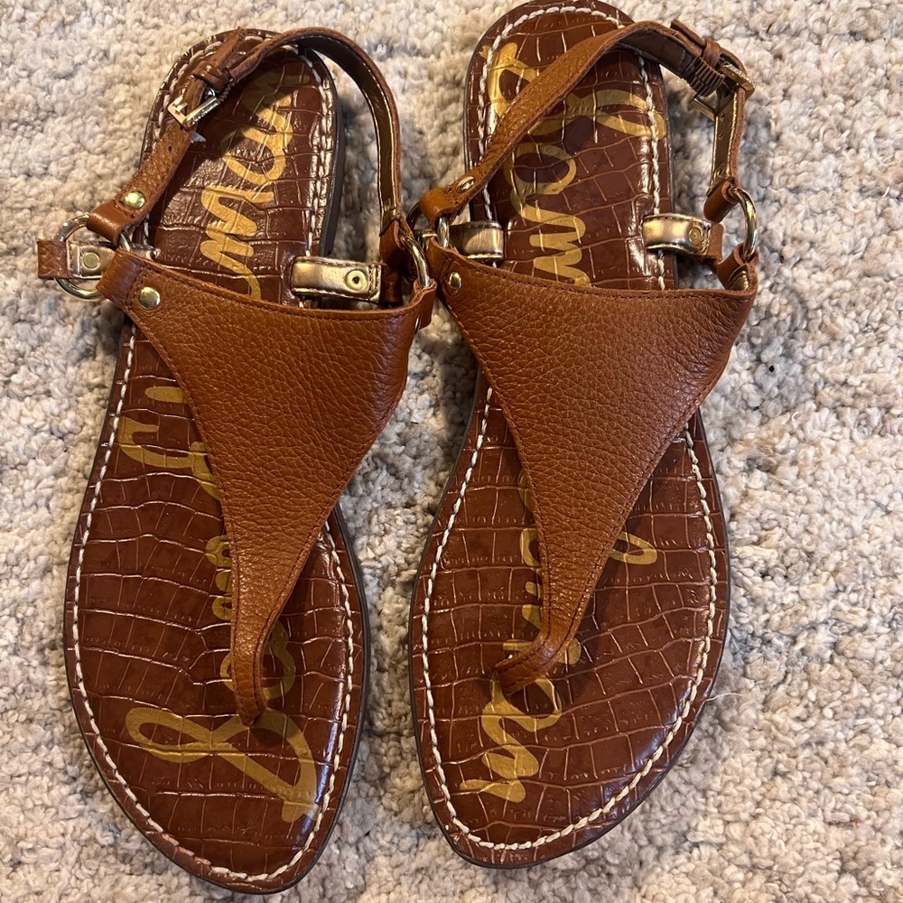 Sam Edelman Brown Leather Sandals